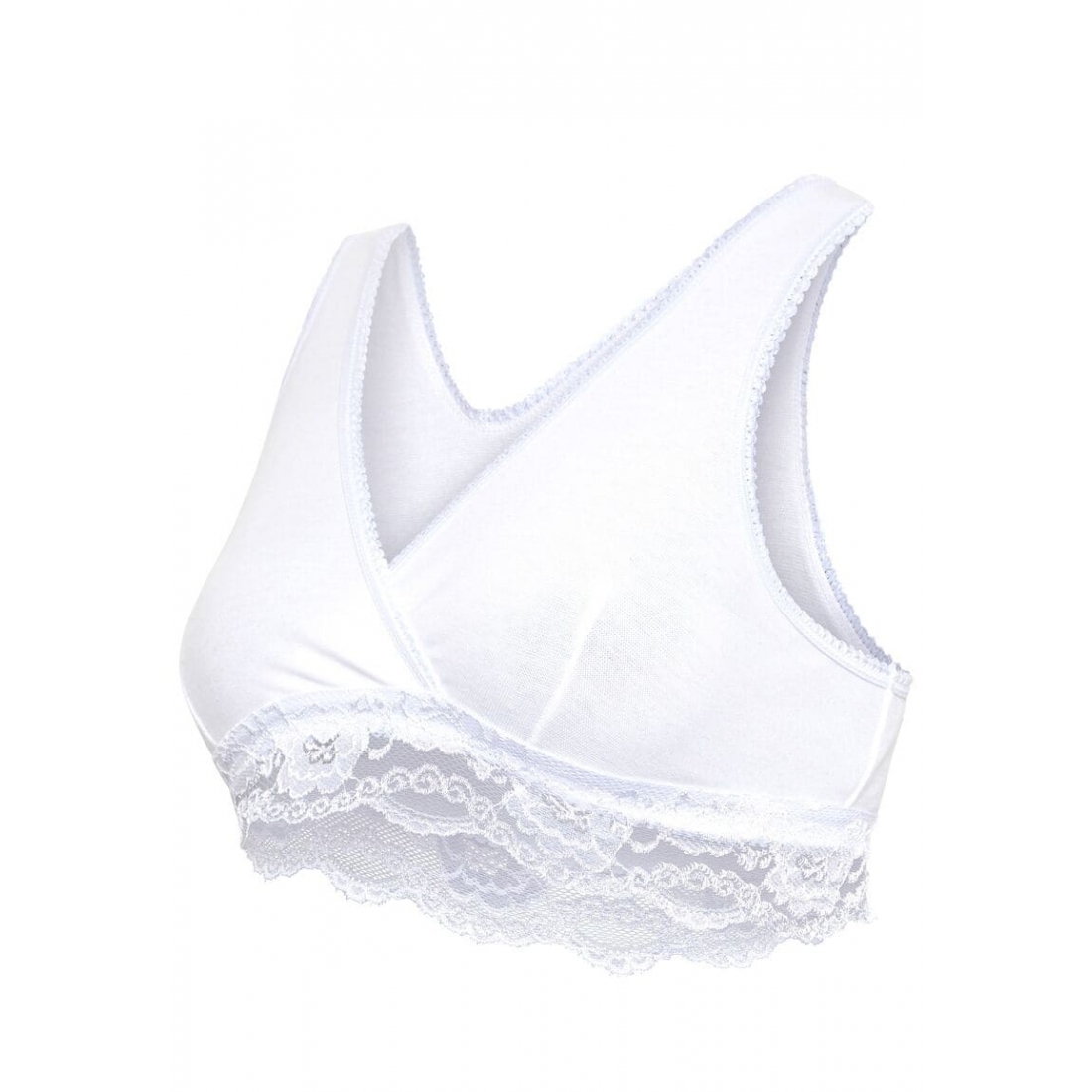 Brassière d'allaitement Blanc - Cache Coeur ORGANIC en coton Cache