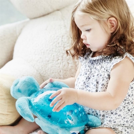 Peluche Veilleuse Musicale Tranquil Turtle Aqua Cloud B