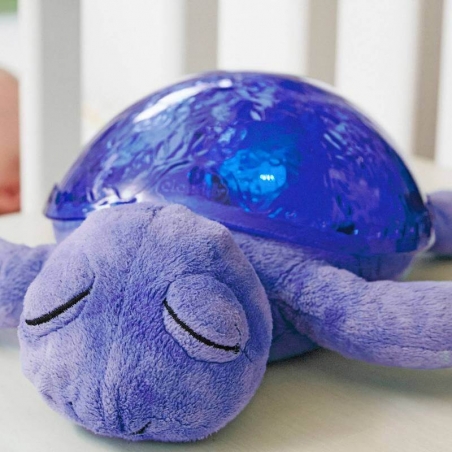 Veilleuse peluche tortue tranquille bleu marine