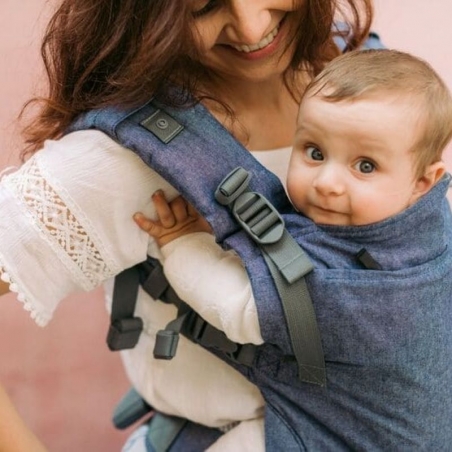 Porte-bébé BOBA X Chambray : avec poches de rangement