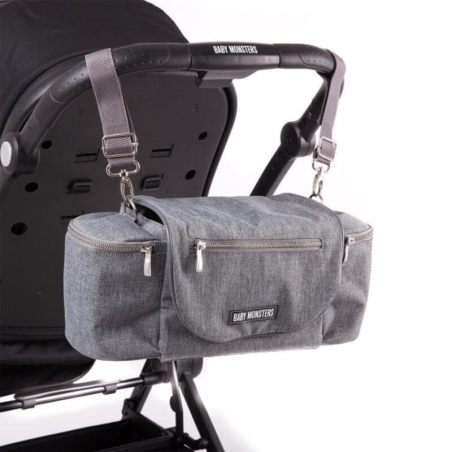 Sac à langer gris spécial poussette