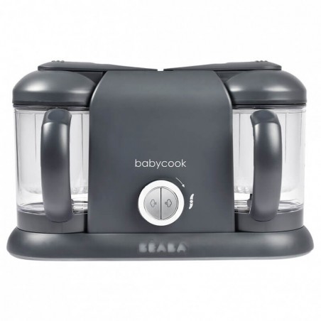 Babycook Duo Dark Grey - Robot Cuiseur 4 en 1 pour Jumeaux Beaba Beaba - 1