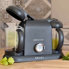 Babycook Duo Dark Grey - Robot Cuiseur 4 en 1 pour Jumeaux Beaba Beaba - 1 2