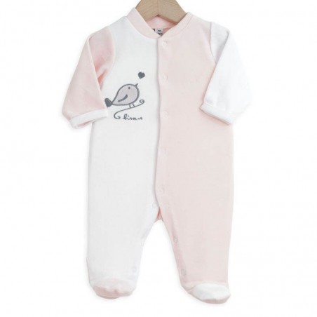 Lot 2 Pyjamas Bébés Prématurés - Naissance  - 1 Mois  │Rose Trois Kilos Sept - 2