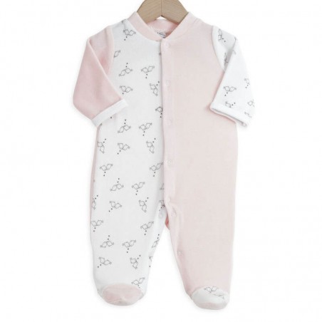 Lot 2 Pyjamas Bébés Prématurés - Naissance  - 1 Mois  │Rose Trois Kilos Sept - 3