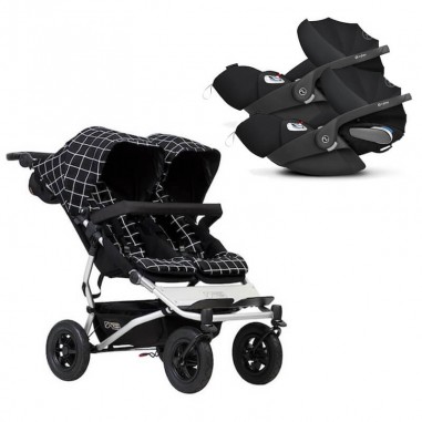 Pack Poussette Double Duet Mountain Buggy + 2 Coques Cloud Z i-Size Cybex Mountain Buggy - 5