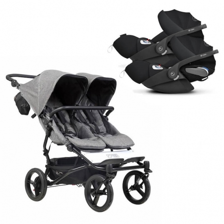 Pack Poussette Double Duet Luxury Collection Mountain Buggy + 2 Coques Cloud Z i-Size Cybex Mountain Buggy - 1