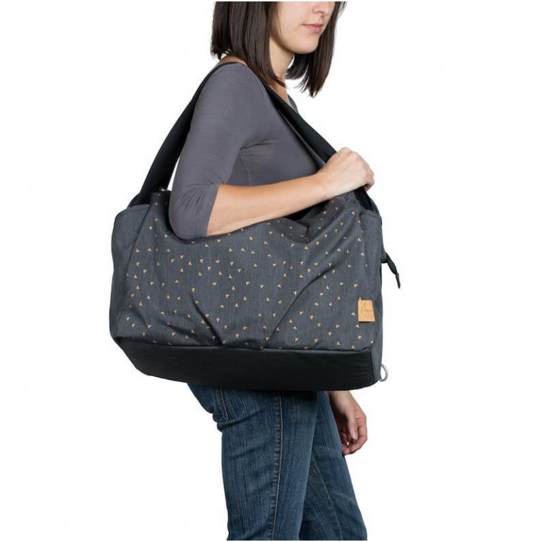 Sac a Langer Casual Twin Bag Triangle Gris Fonce Lassig
