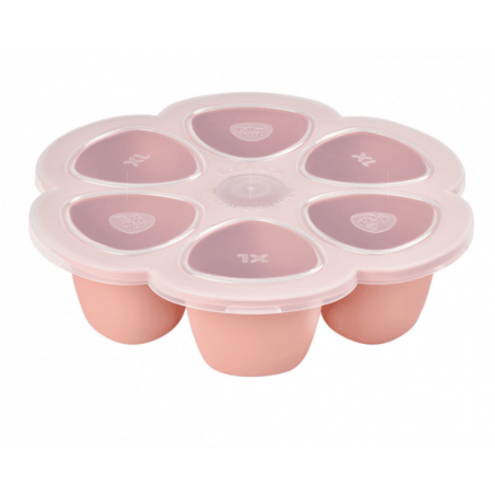 Conditionnement en silicone Multiportions - 6x150ml Béaba - rose