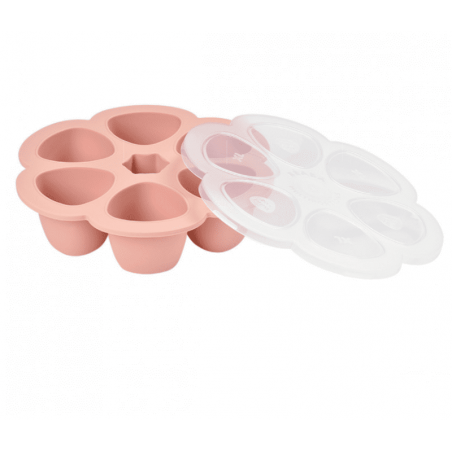 Multiportions silicone 6*90 Béaba - avec couvercle pour une parfaite conservation des aliments