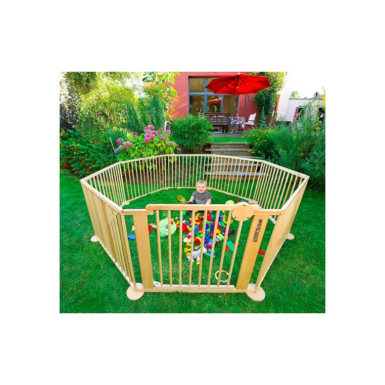 Parc Pour Bébé EveryKip 120x120cm - Avec Tapis Et Anneaux De Jeu