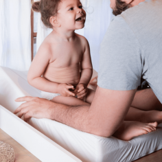 Matelas à langer Sofalange fourni avec une housse hygiénique en coton 2