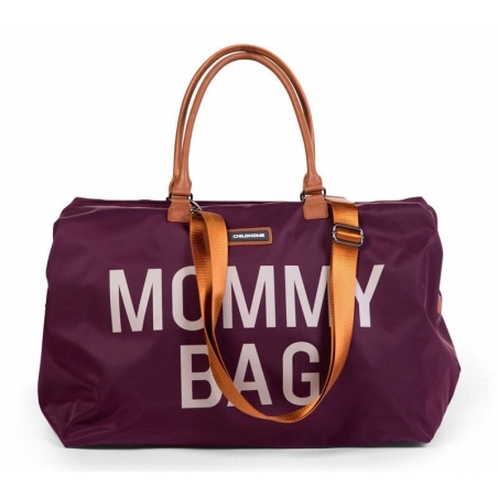 Mommy Bag Childhome Aubergine - avec poignées et bandoulière