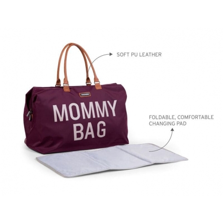 Mommy Bag Childhome Aubergine - avec matelas à langer