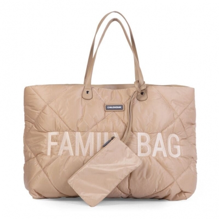 Family Bag Beige de Childhome - avec de multiples poches très pratiques