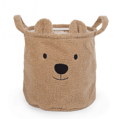 Panier de rangement Teddy Beige Moyen...