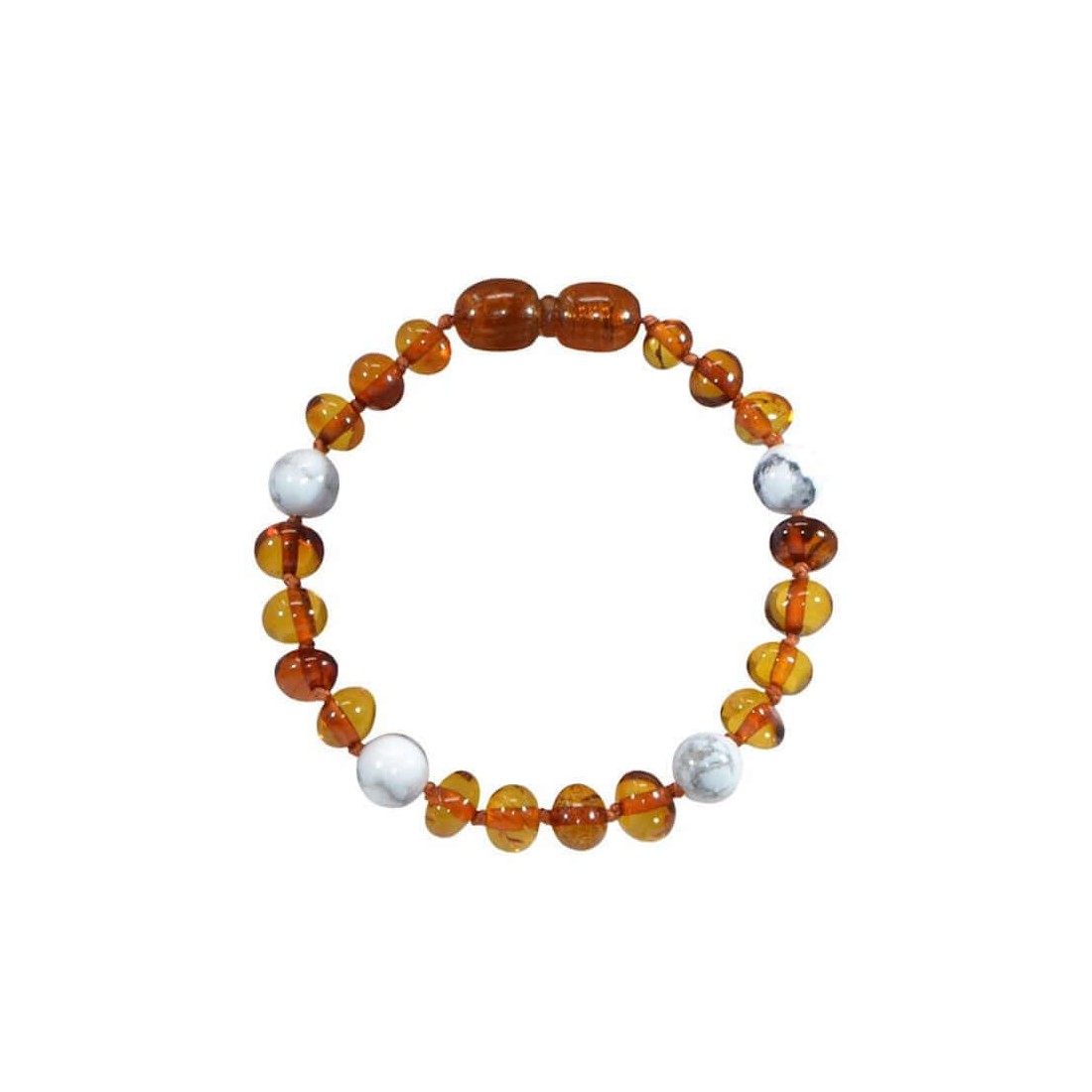 Bracelet bébé en ambre cognac - Univers Quantic Shop