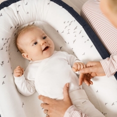 Babynest Voksi - Dark Grey Flying 2