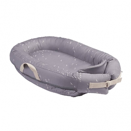 Nid de bébé Babynest Premium Voksi - Stone Grey Flying