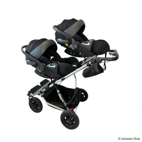 Pack Poussette Double Duet Mountain Buggy + 2 Coques Cloud Z2 i-Size Cybex