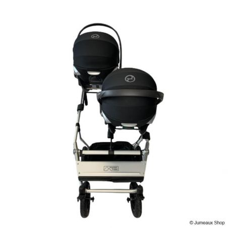 Pack Poussette Double Duet Luxury Collection Mountain Buggy + 2 Coques Cloud Z2 i-Size Cybex