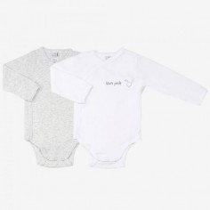 Lot de 2 Bodys Croisés Bébé...