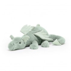 Peluche Dragon Sage Vert...