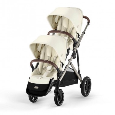 Poussette Gazelle S 2023 Châssis Taupe avec 2 Assises - Cybex