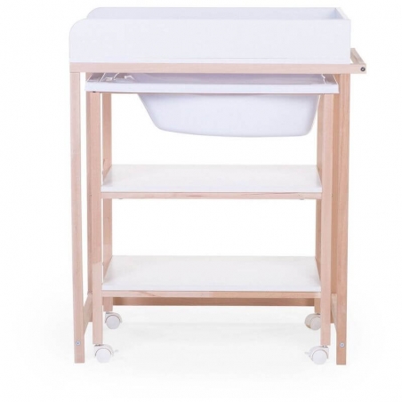 Table À Langer Avec Baignoire Bébé Rangement Matelas À Langer