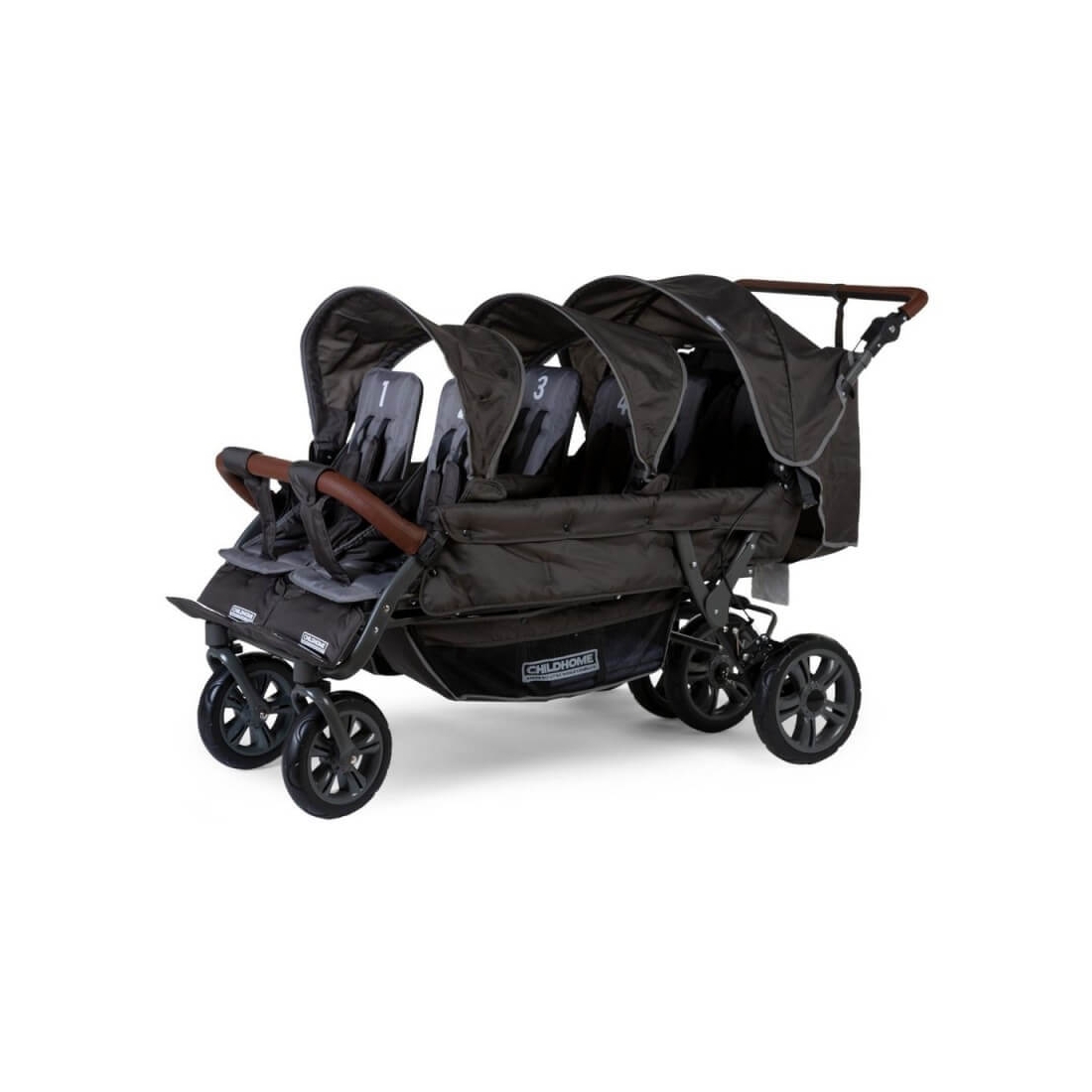 Poussette sextuple Six Seater Autobrake Childhome - Pépin de pomme