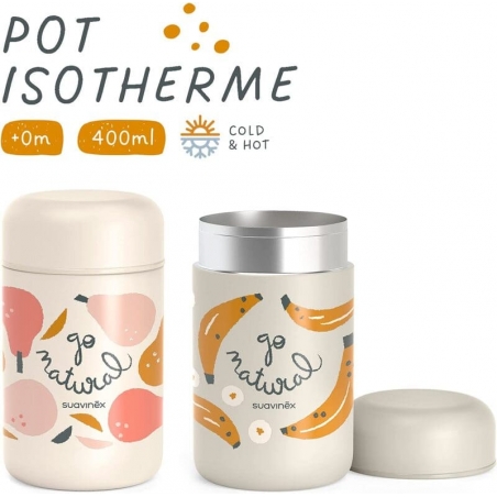 Pots isotherme Suavinex - 2 coloris au choix