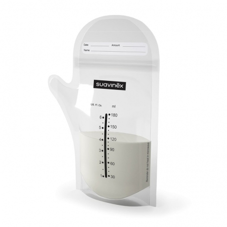 Sachet pour lait maternel avec zip Suavinex