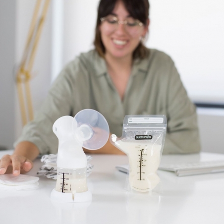 100% pratique : découvrez les sachets pour lait maternel avec zip Suavinex