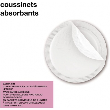 Coussinets d’allaitement sans gel Suavinex - hyper absorbants