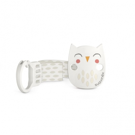 Broche Suavinex hibou- Gris