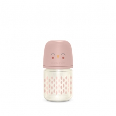 Biberon Premium Verre Bonhomia 120ml - Rose 2