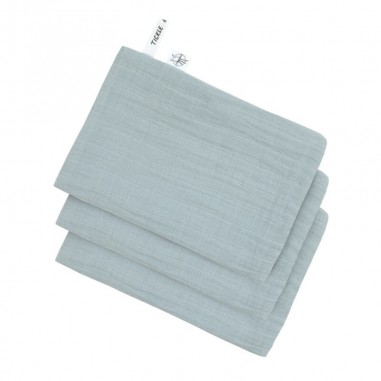 Lot de 3 gants en mousseline Bleu...