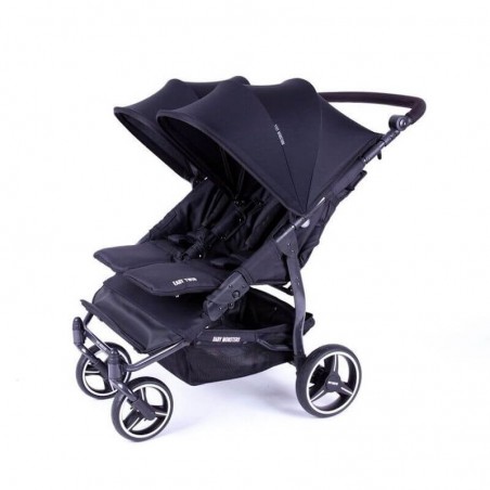Easy Twin 3S Light Chassis Noir Poussette Double Réversible + Habillage Pluie Baby Monsters Baby Monsters - 11