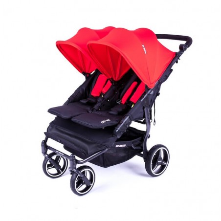 Easy Twin 3S Light Chassis Noir Poussette Double Réversible + Habillage Pluie Baby Monsters Baby Monsters - 21