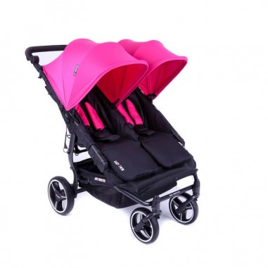 Easy Twin 3S Light Chassis Noir Poussette Double Réversible + Habillage Pluie Baby Monsters Baby Monsters - 24