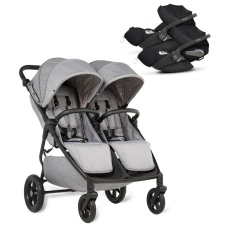 Pack Poussette M.Twin x Roues Tout-Terrain + Coques Cloud T Cybex
