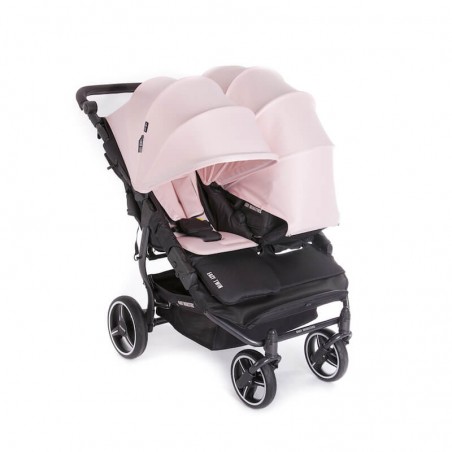 Easy Twin 3S Light Chassis Noir Poussette Double Réversible + Habillage Pluie Baby Monsters Baby Monsters - 99