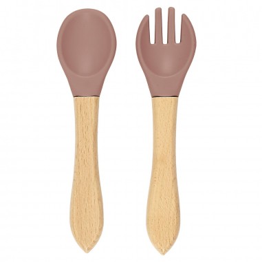 Set de 2 couverts bébé bambou et...