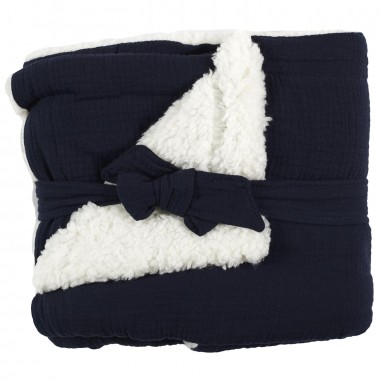 Couverture chaude bébé sherpa et gaze...