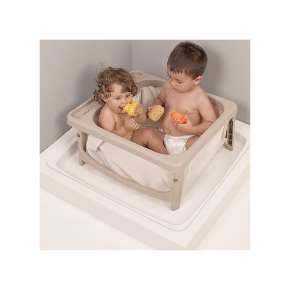 Bébé Baignoire Bébé Nacelle Enfants Pliable Pliable Bain Sûr 3 en