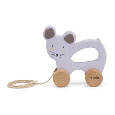 Jouet à tirer en bois Trixie - Souris