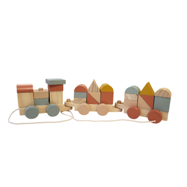 Train à blocs en bois - Trois kilos sept