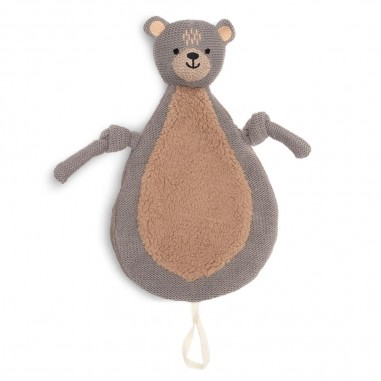Doudou attache sucette - Ours - Jollein