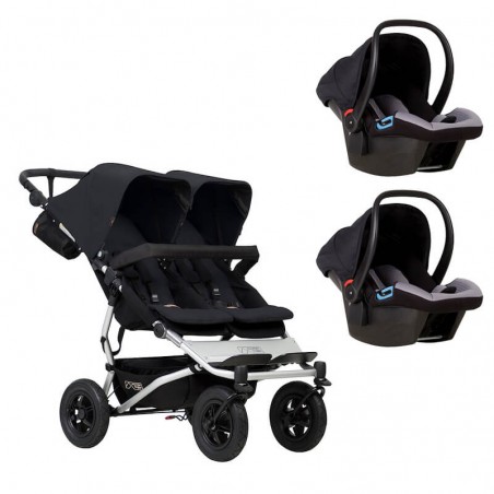 poussette double buggy grise