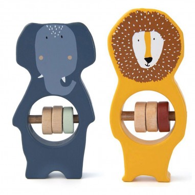 Pack Jumeaux 2 hochets à perles en...